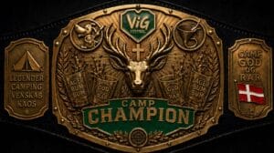ViG FESTIVAL CAMP CHAMPION BELT 6MM ZINC GOLD PLATES
