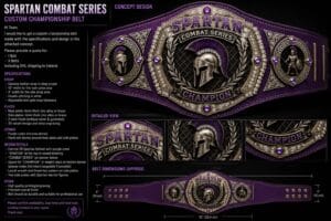 SPARTAN COMBAT SERIES 4MM CHAMPIONSHIP BELT